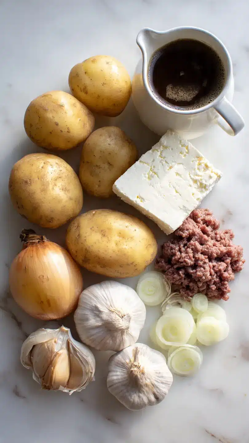 Kartoffel-Hack-Auflauf mit Feta