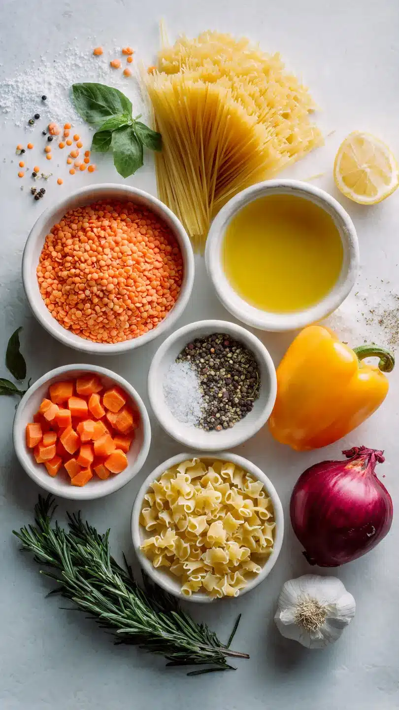 One Pot Pasta mit Linsen