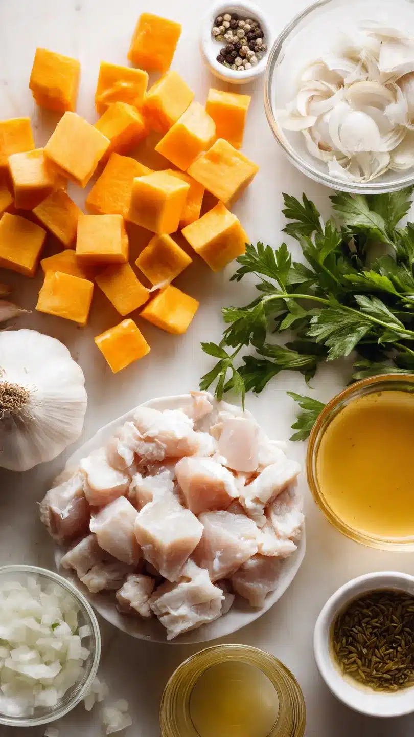 Köstliche Kürbis Hähnchen Pfanne