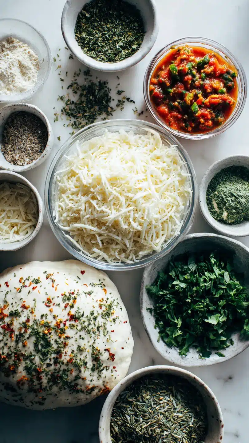 Pizzaschnecken mit Pizzateig