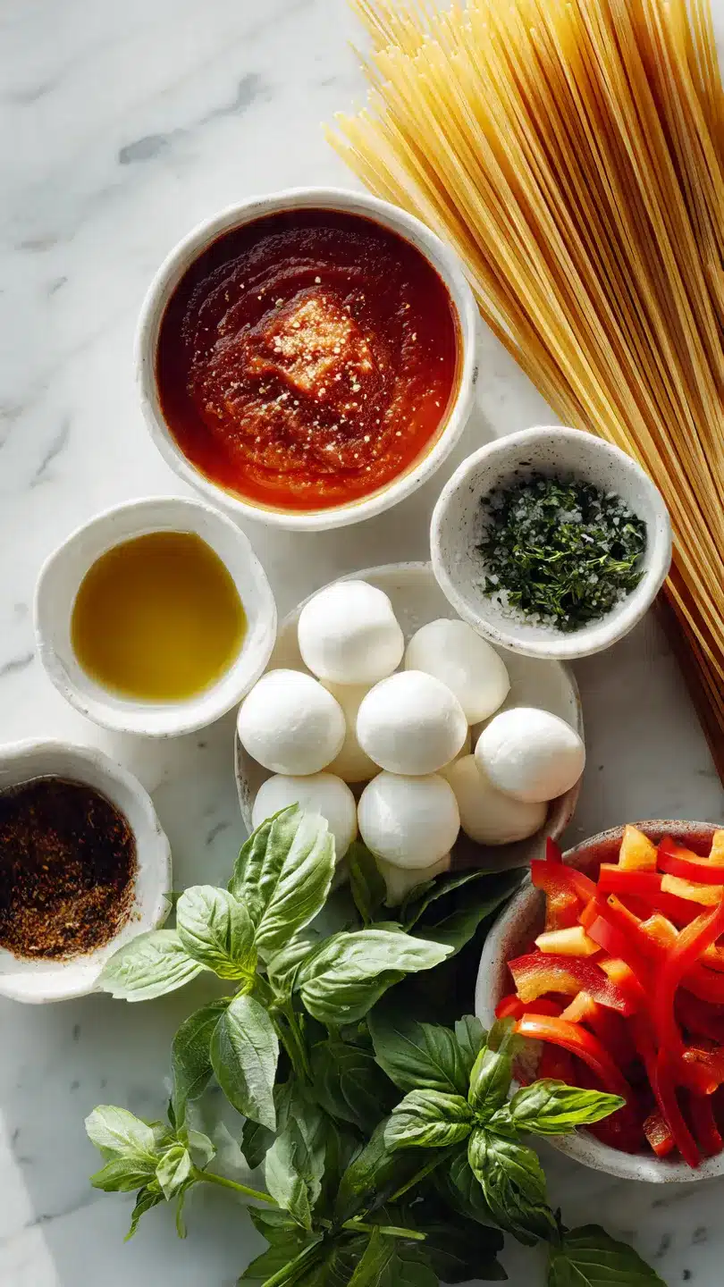 Blutige Spaghetti mit Mozzarella-Augäpfeln