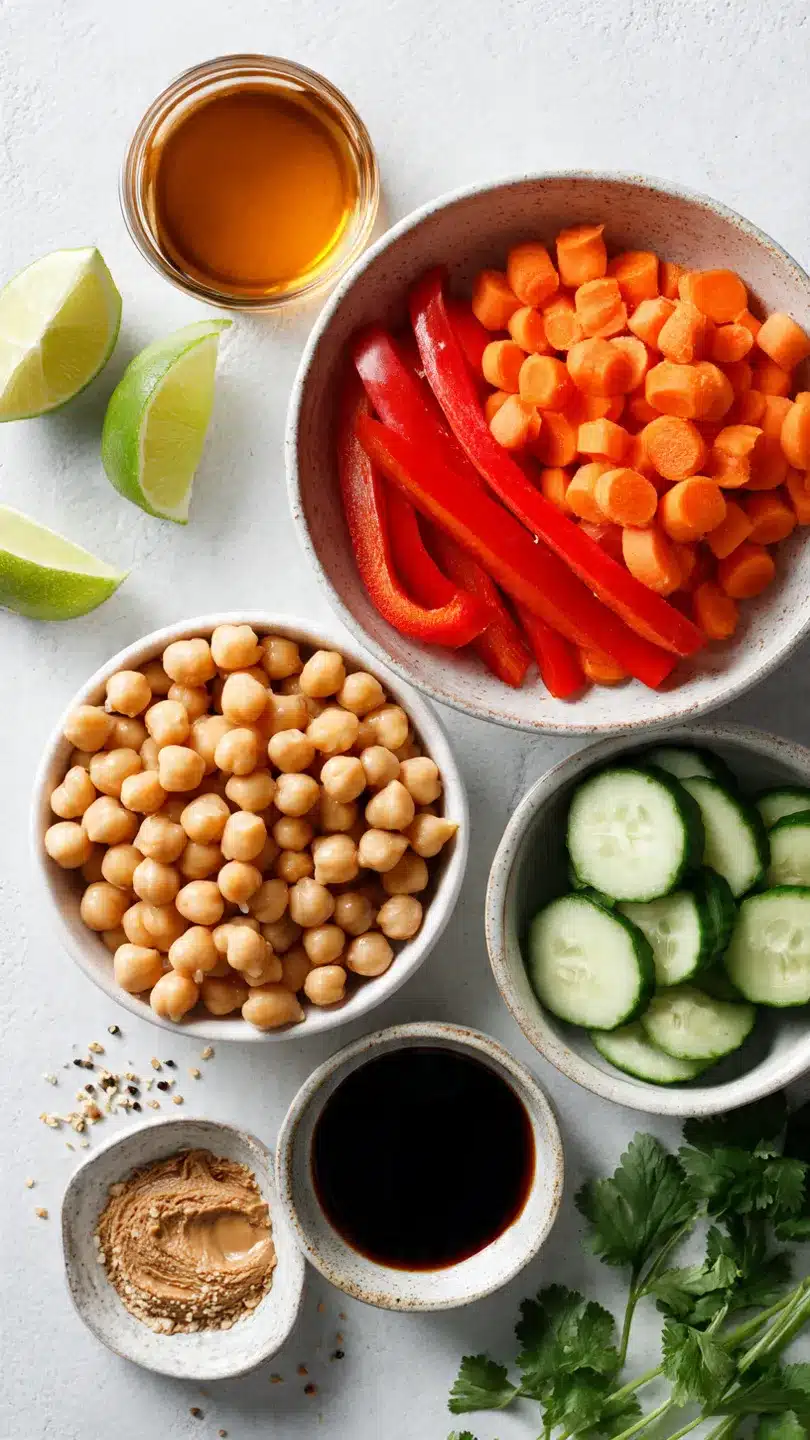 Knackiger Thai-Kichererbsensalat