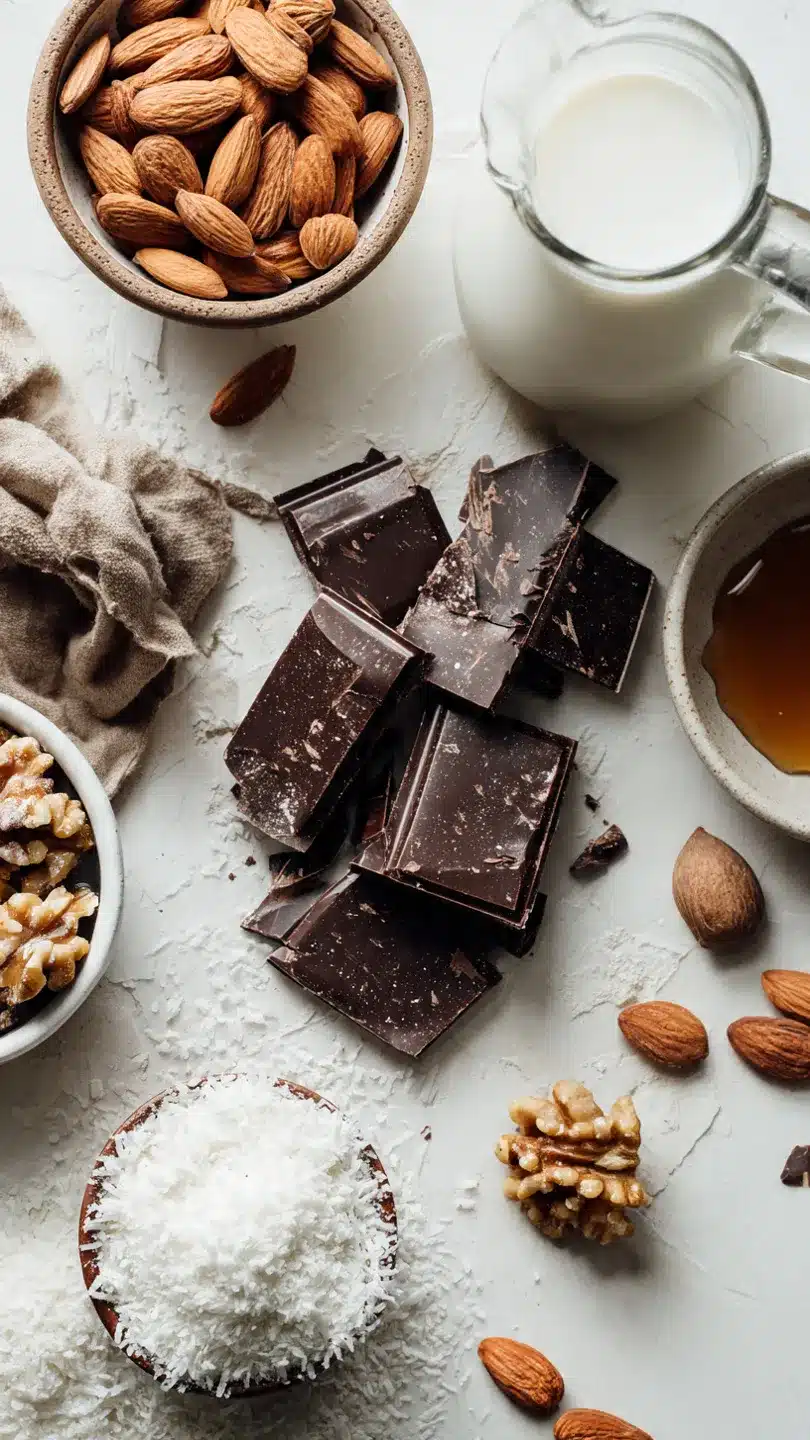 Zuckerfreie Brownies mit Kokosmilch
