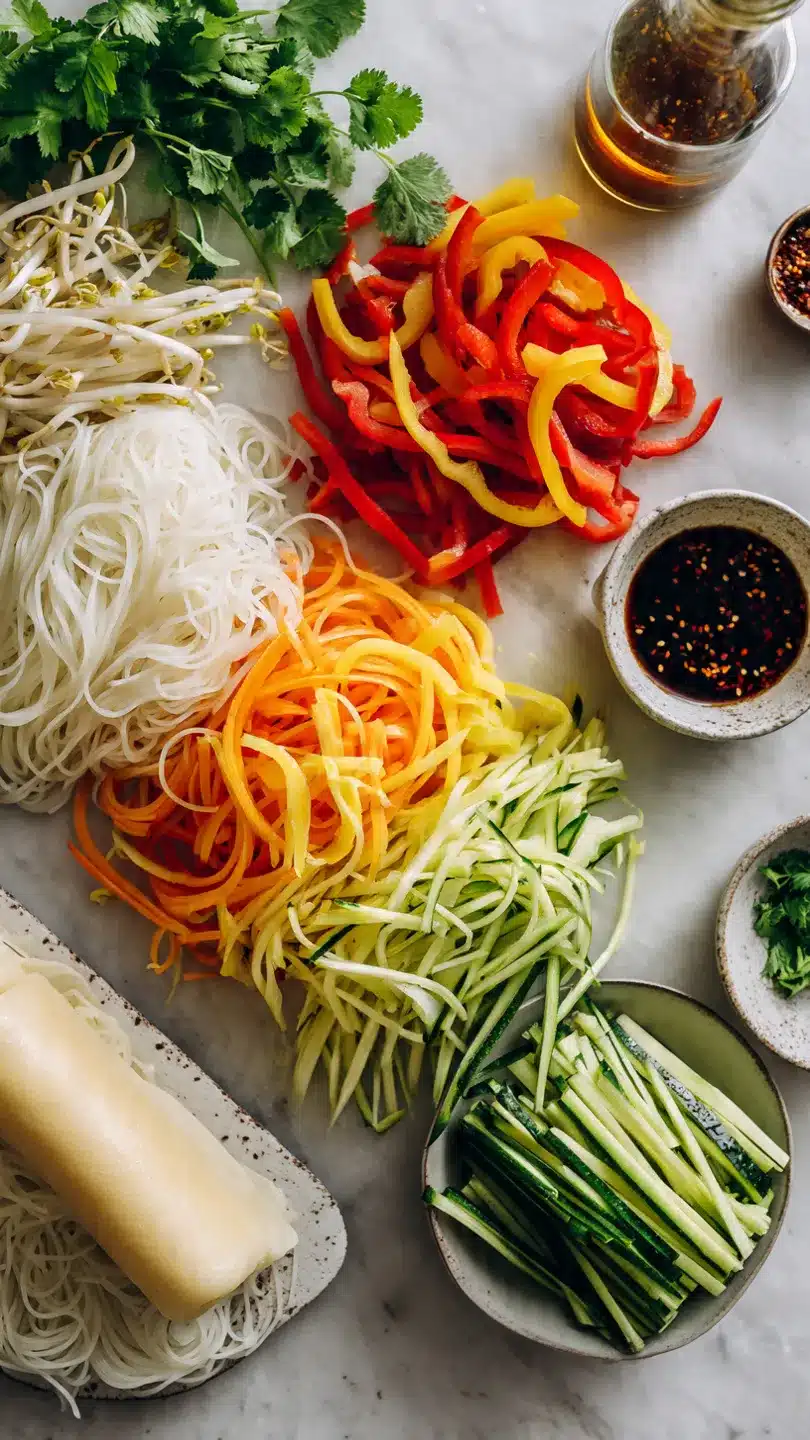 Knusprige Veggie-Delight Frühlingsrollen