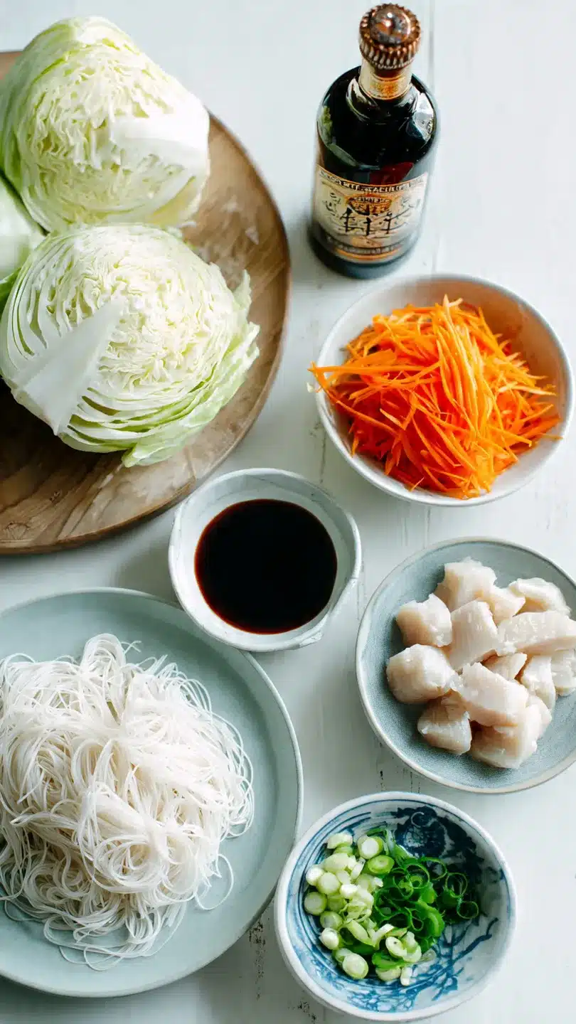 Chinakohl-Nudelpfanne