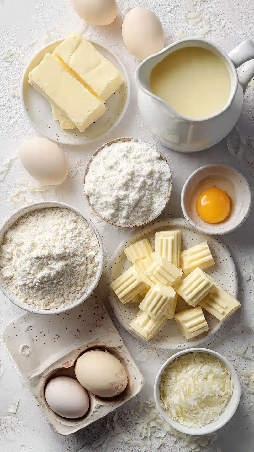 Kokosplätzchen mit weißer Schokoladen Füllung