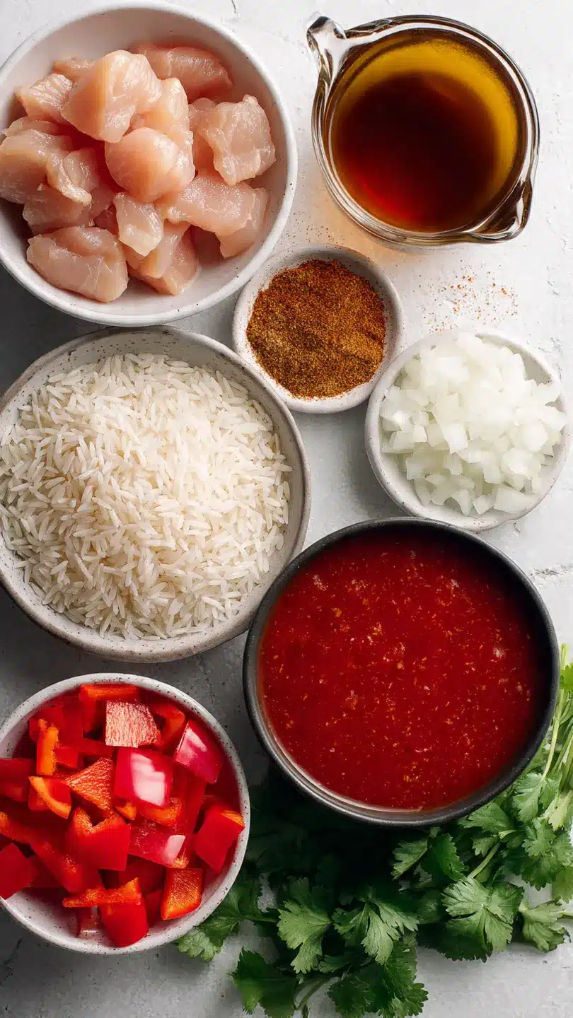 Mexikanischer Reis aus dem Ofen