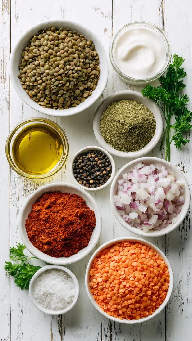 Vegane Linsenknödel in Curry-Sauce