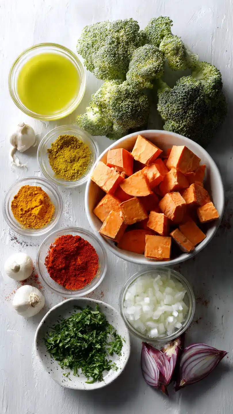 Süßkartoffel Brokkoli-Curry