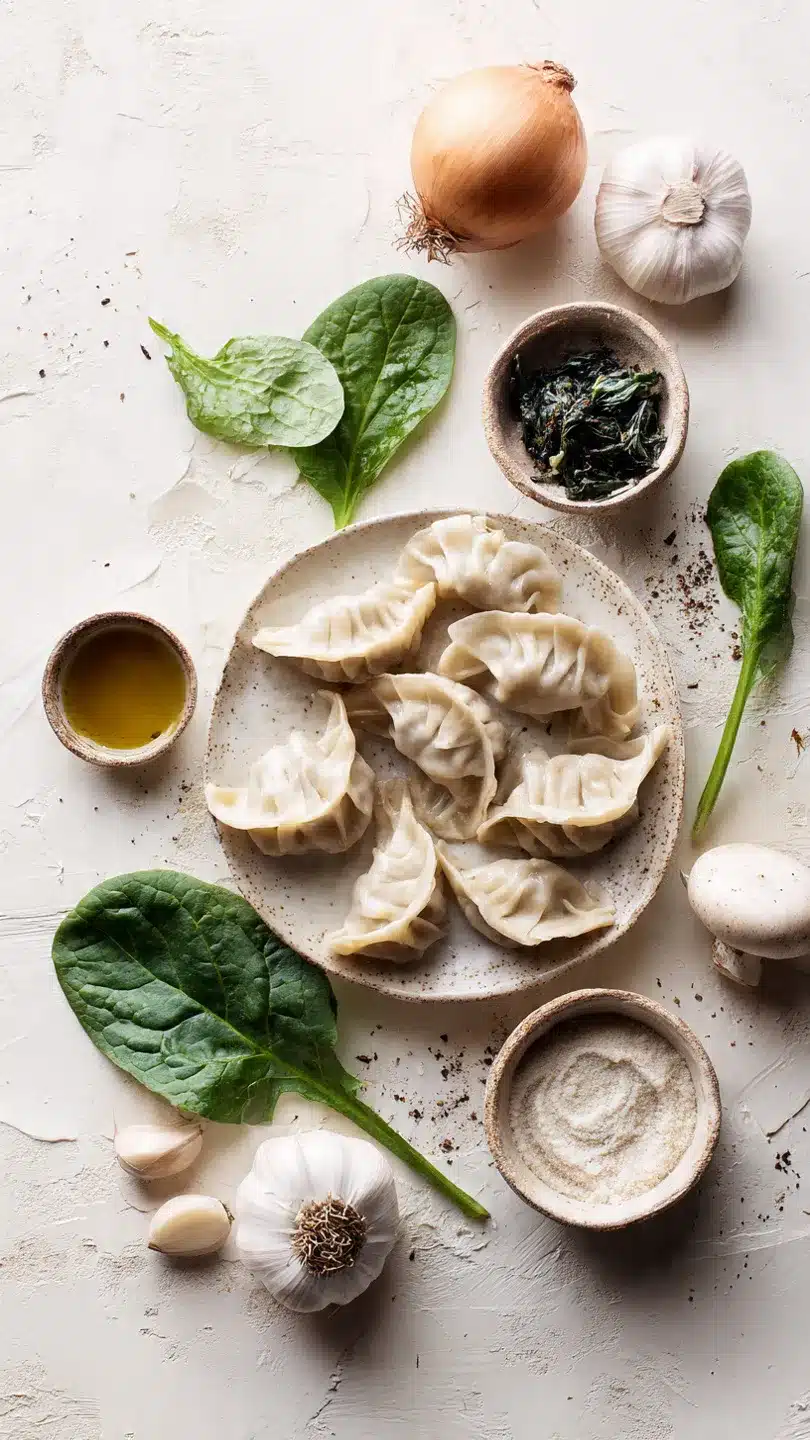 Gnocchi mit Pilzen und Spinat