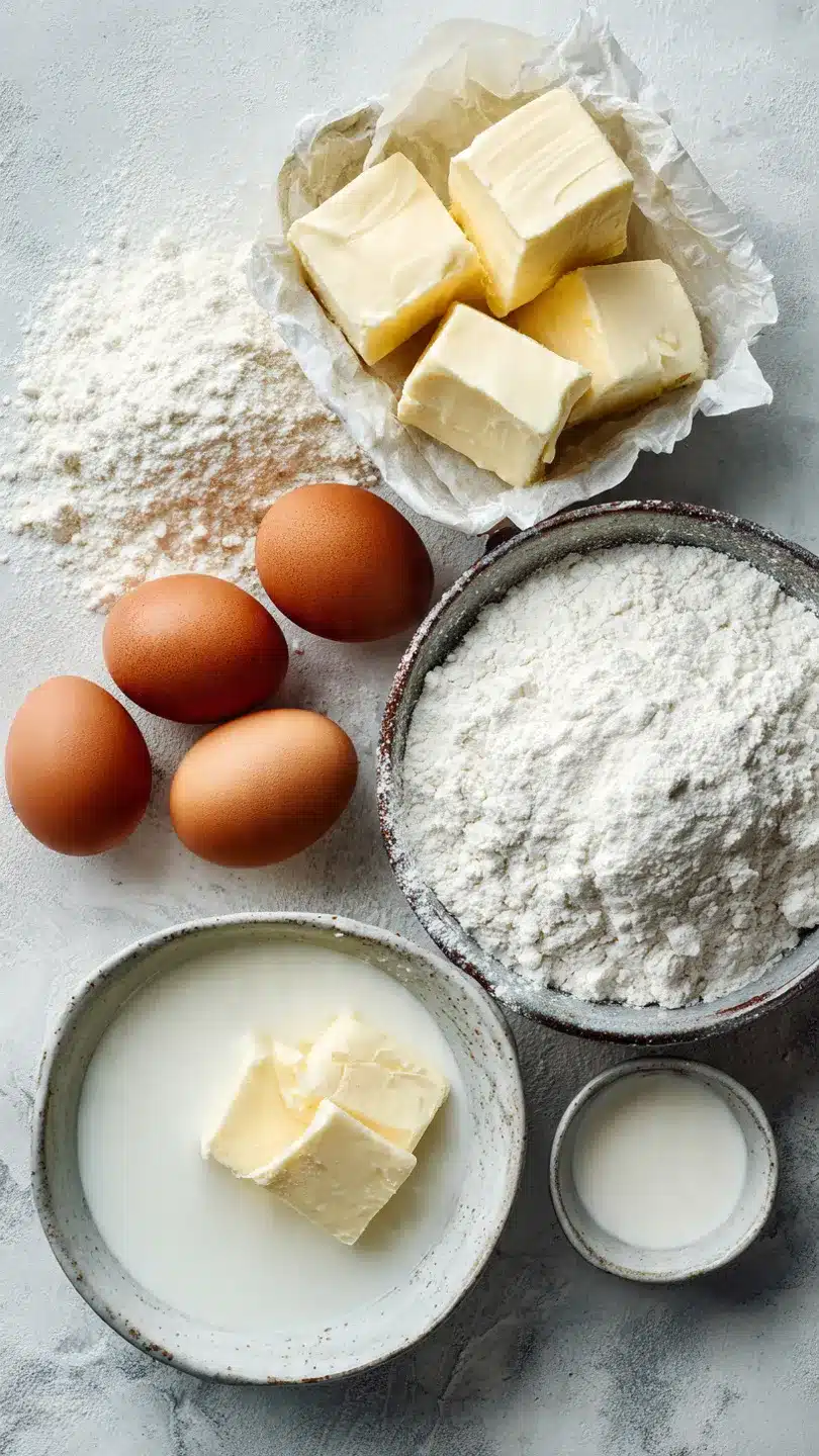 Windbeutel mit Vanillecreme-Sahne-Füllung