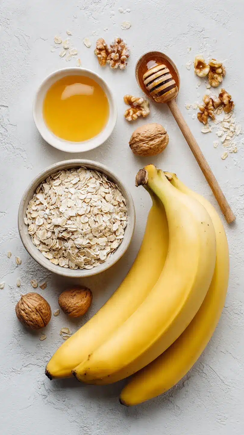 Saftiges Hafer Bananenbrot ohne Zucker