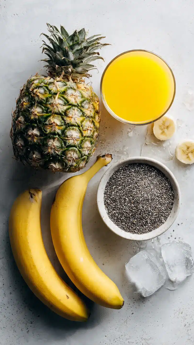 Tropischer Ananas-Kokos-Smoothie für den perfekten Genuss!