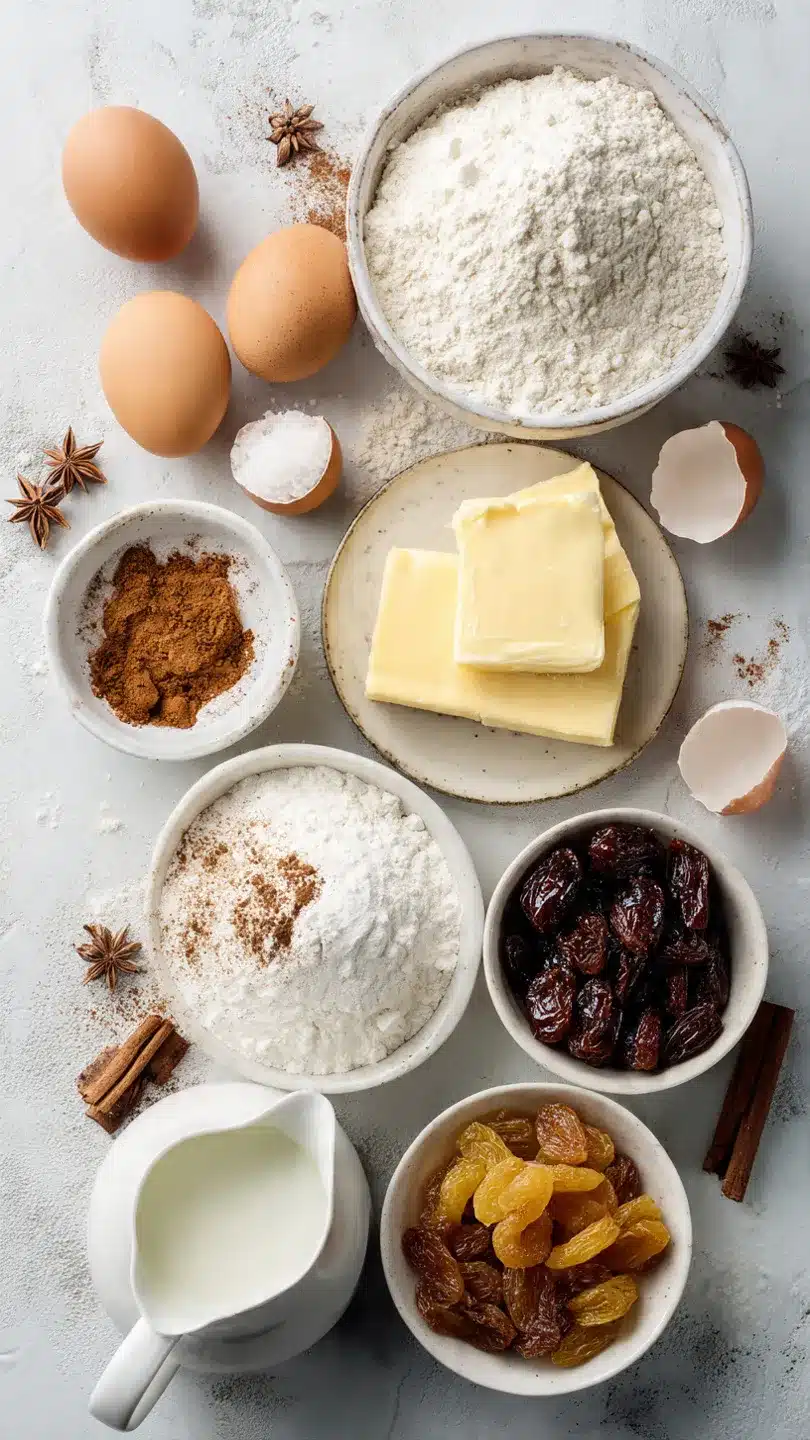 Weihnachtskuchen mit Pudding