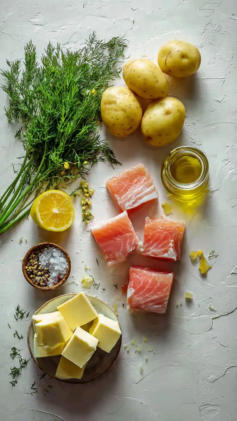 Kartoffelpizza mit Lachs