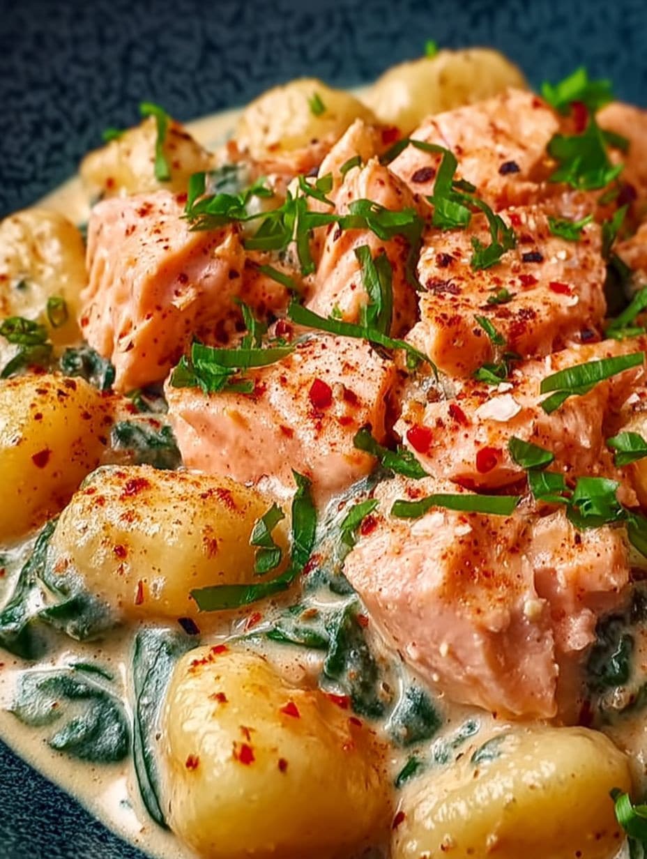 Cremige Lachs-Gnocchi Rezept: Schnell, Einfach & Unwiderstehlich