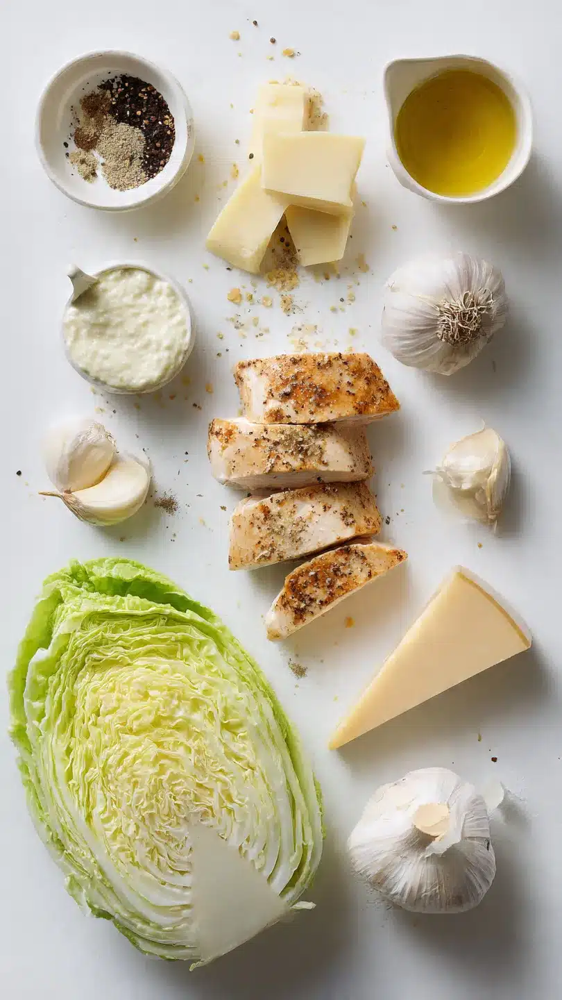 Überbackener Spitzkohl mit cremiger Sauce