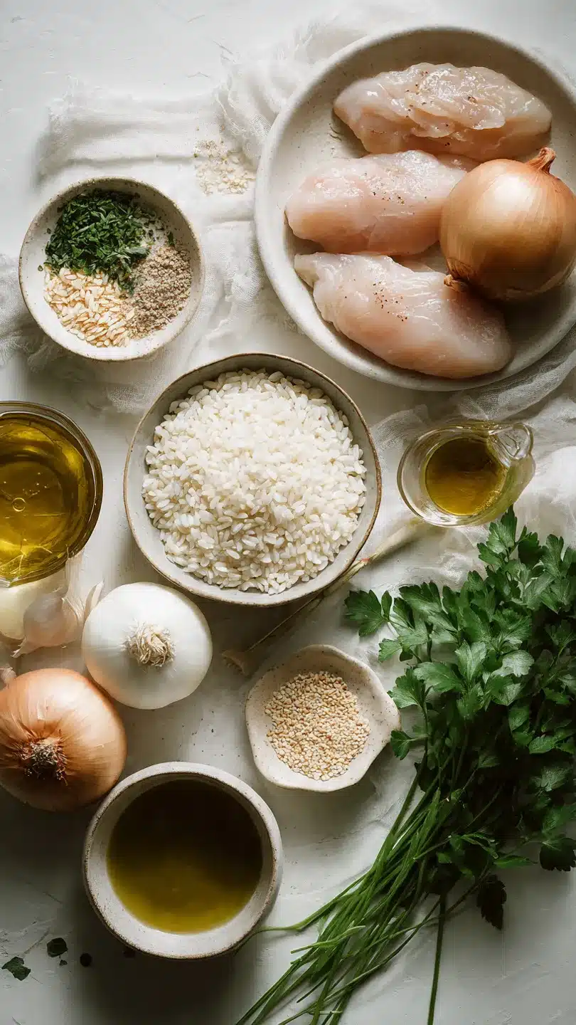 Französisches Zwiebel- und Speck-Risotto