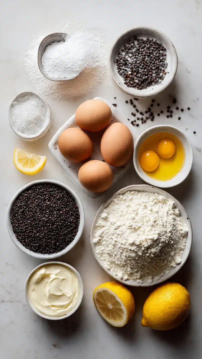 Mohn – Schmandkuchen mit schneller Zubereitung