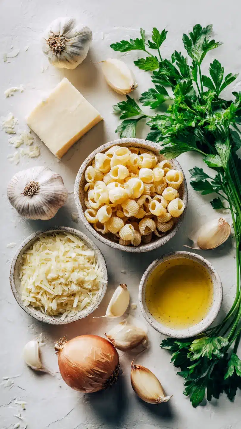 ONE POT KNOBLAUCH KASE PASTA