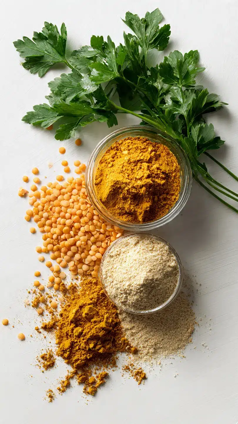 OHNE MEHL, HEFE, GLUTEN, ÖL, EIER LINSENBRÖTCHEN