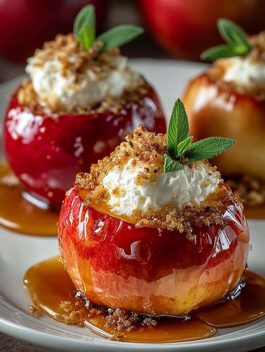 Käsekuchen-Bratäpfel Rezept: Einfach, schnell & unwiderstehlich cremig