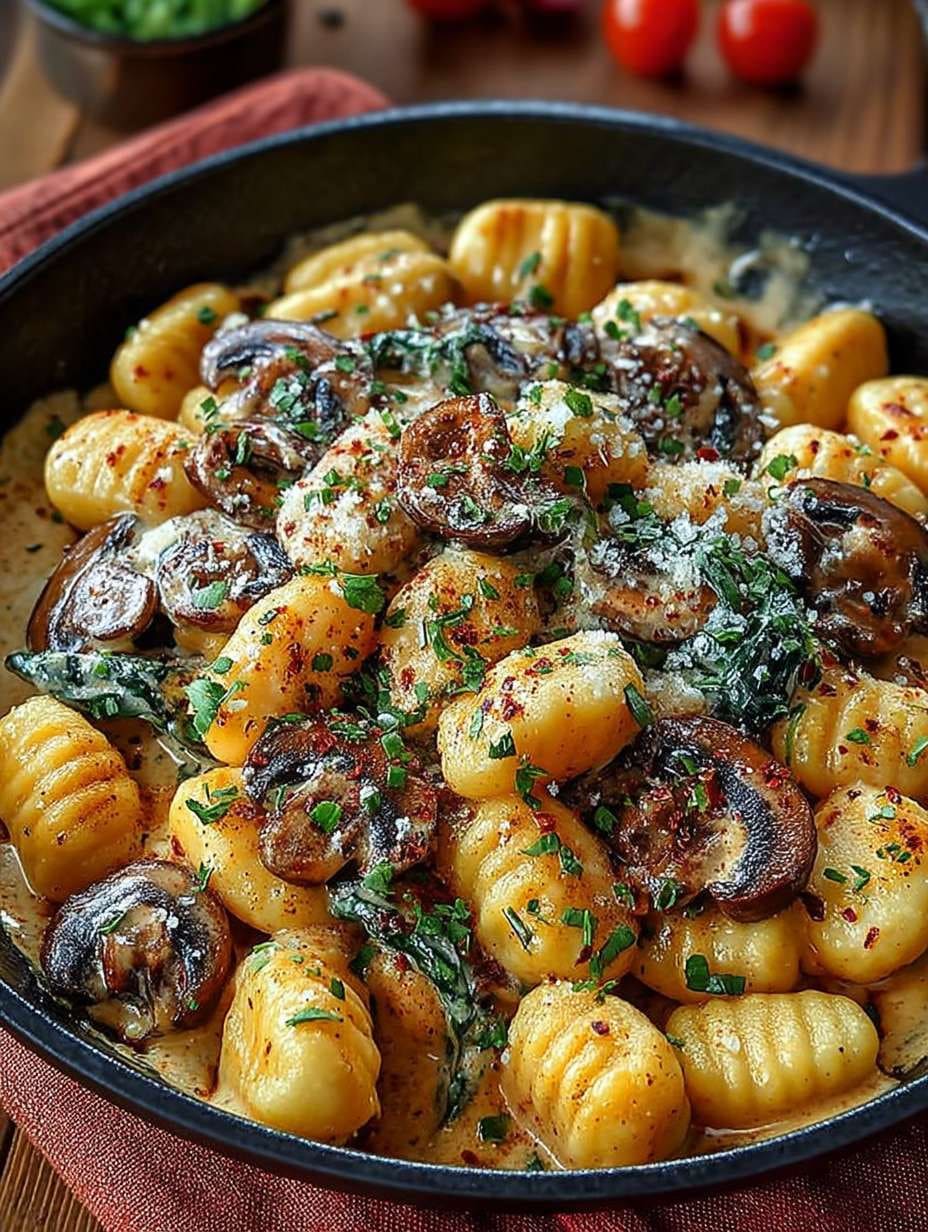 Cremige Gnocchi-Pilz-Pfanne: Blitzschnell & einfach in 30 Minuten