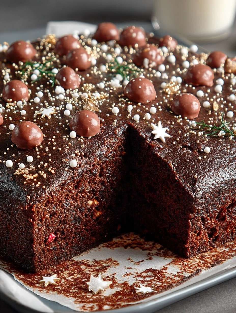 Rezept: Saftiger Schoko-Weihnachtskuchen vom Blech – Einfach & schnell für Weihnachten