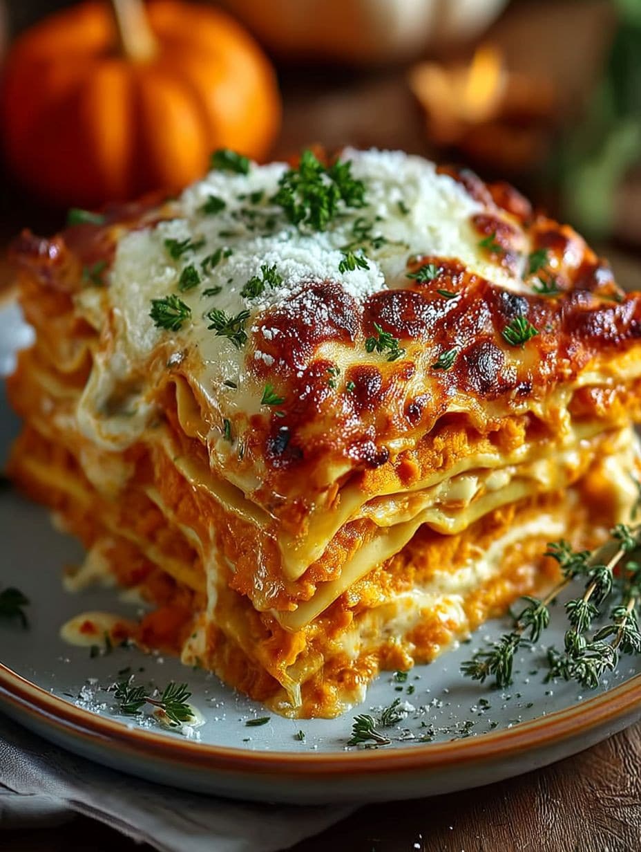 Himmlische Vegetarische Kürbis Lasagne Rezept: Cremig, einfach & perfekt für den Herbst