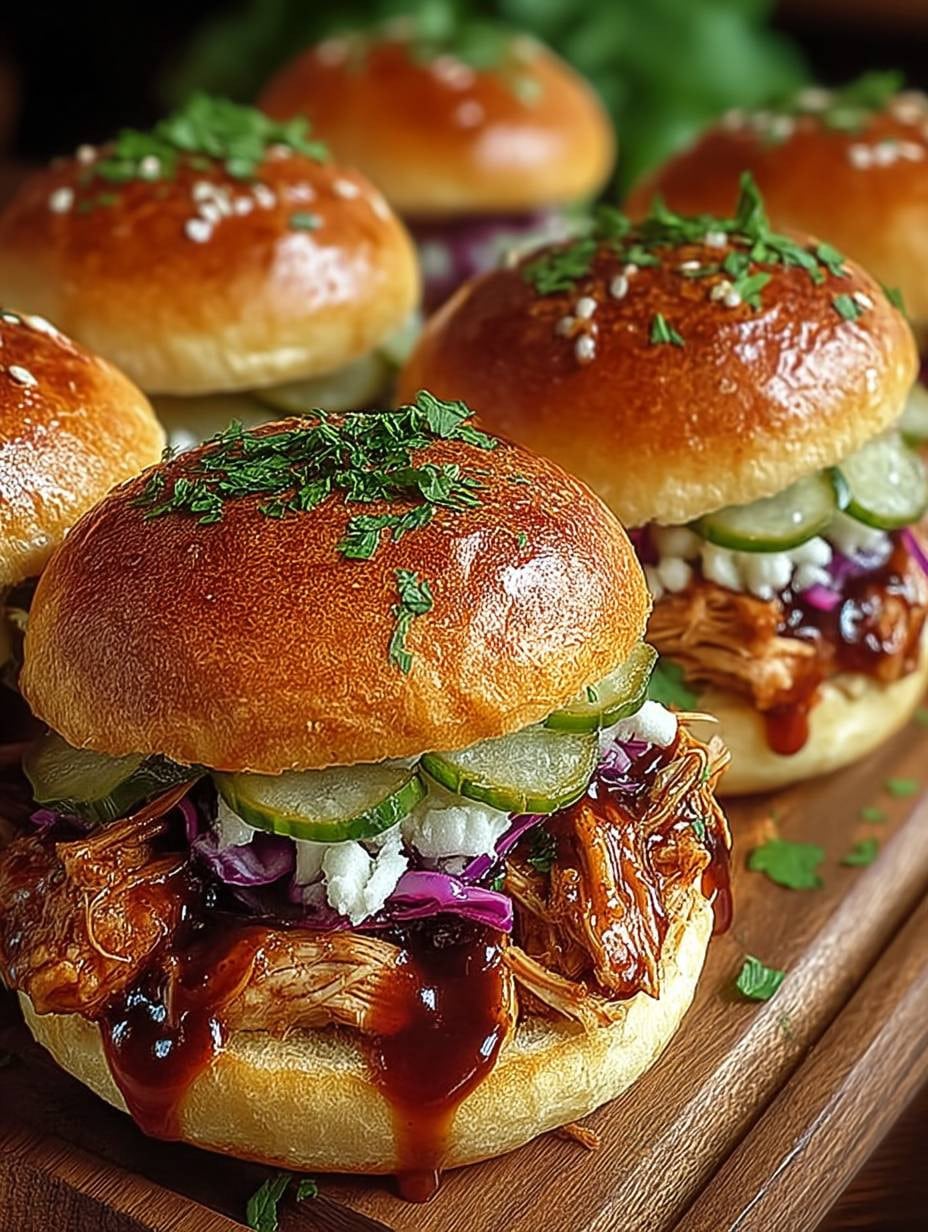 Schnelle BBQ Pulled Chicken Sliders: Einfaches Rezept für jeden Anlass