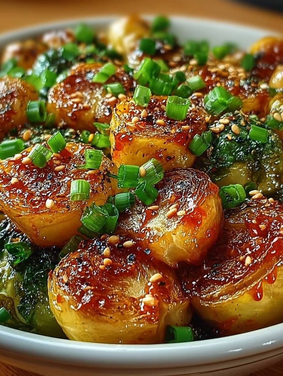 Honig Sriracha Rosenkohl: Knusprig, Süß & Scharf – Einfaches Rezept