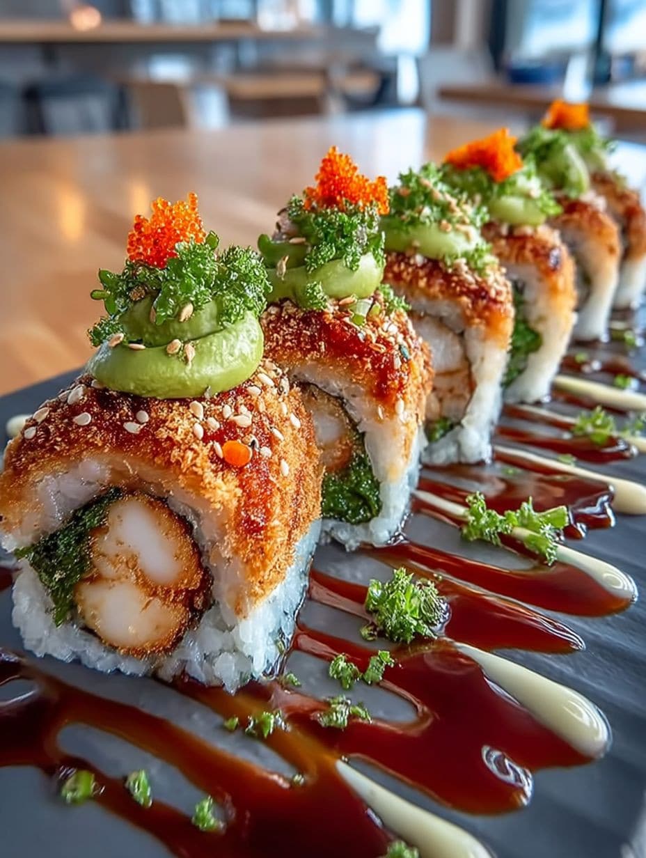 SPICY CRUNCHY DRAGON ROLL MAGIC: Einfaches Hühnchen-Sushi Rezept