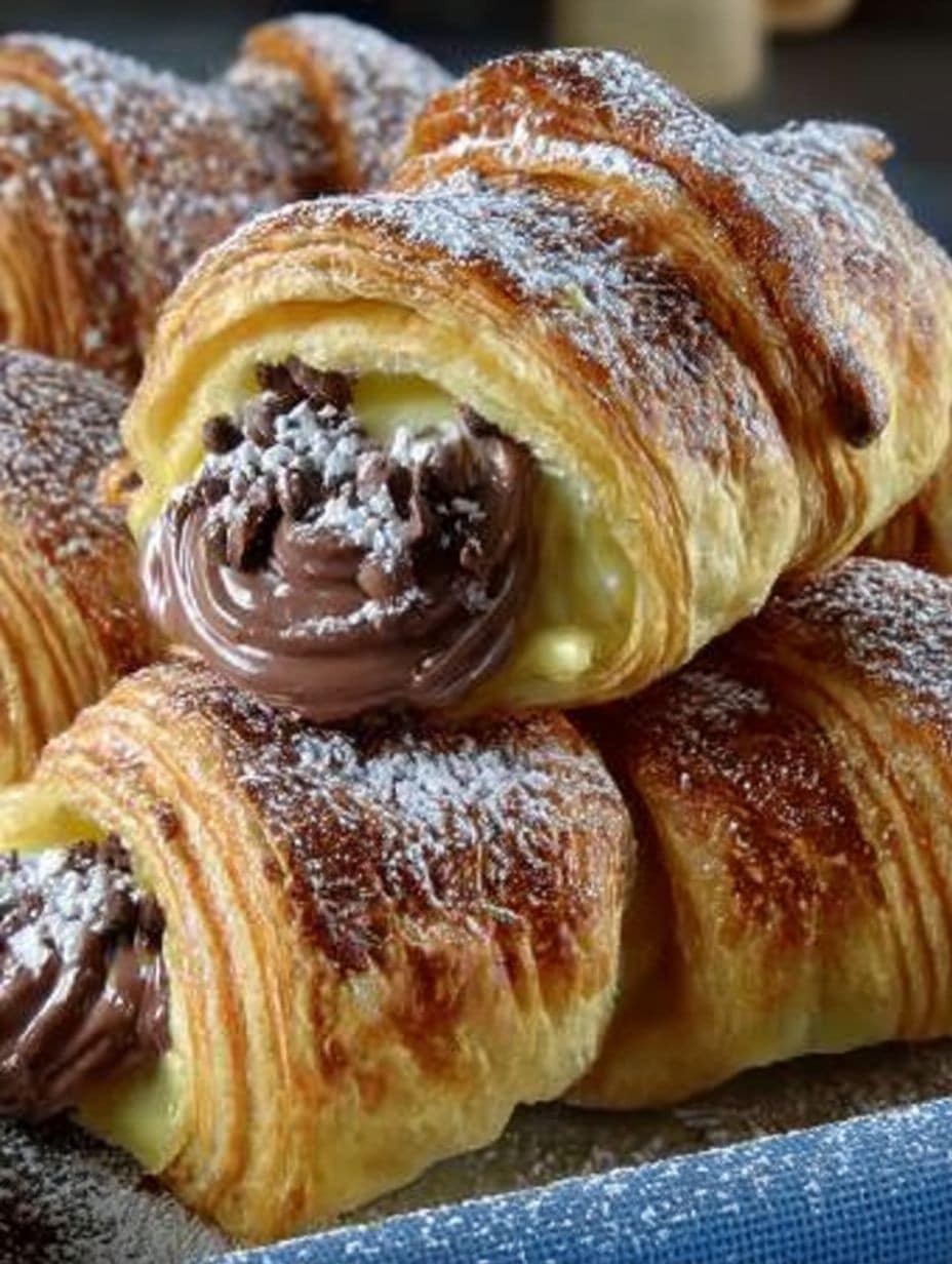 Knusprige Schokohörnchen: Einfaches Rezept für köstlichen Genuss | Backen mit Blätterteig