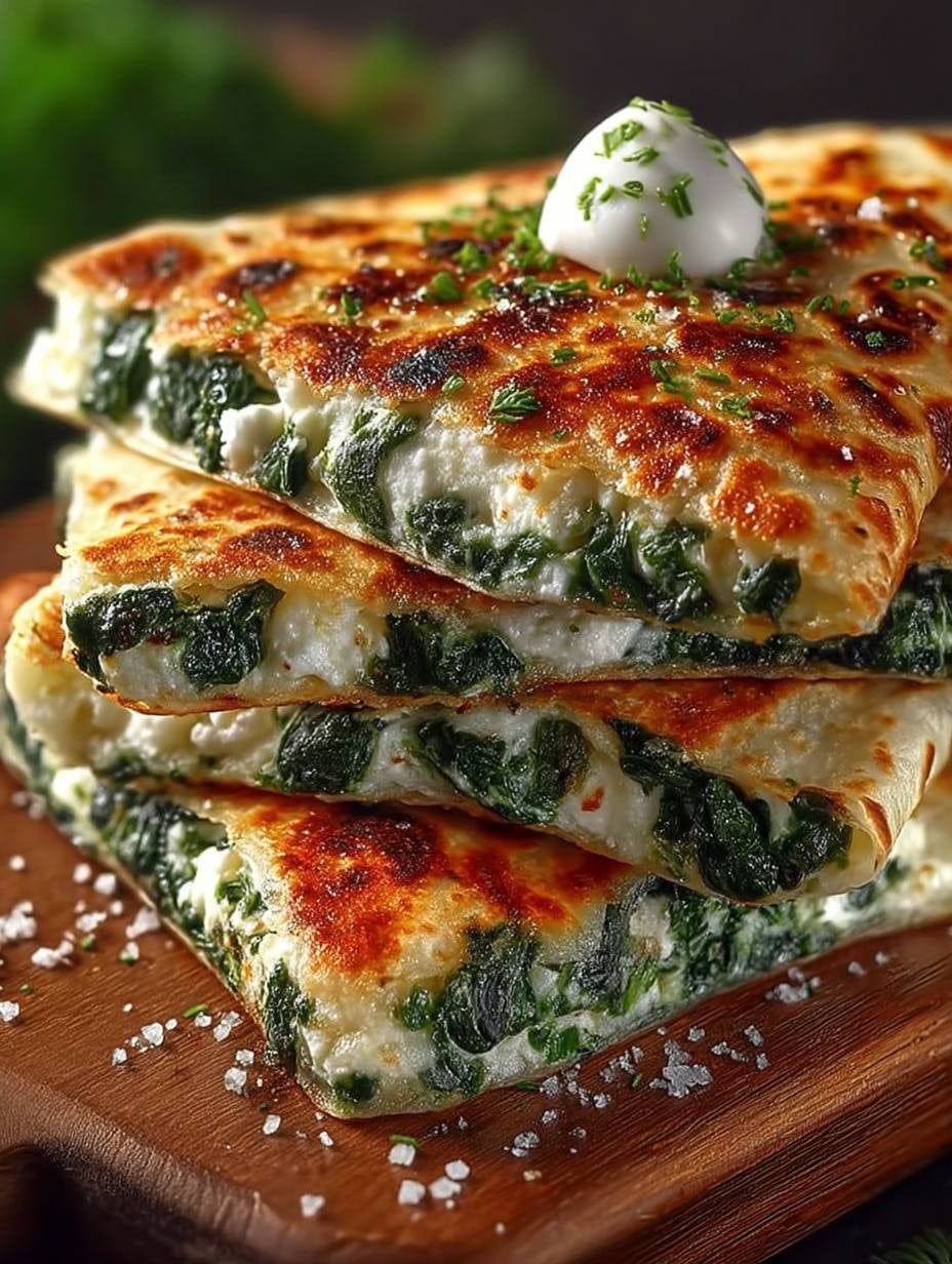 30-Minuten Spinat-Feta-Quesadillas: Blitzschnell, gesund & lecker