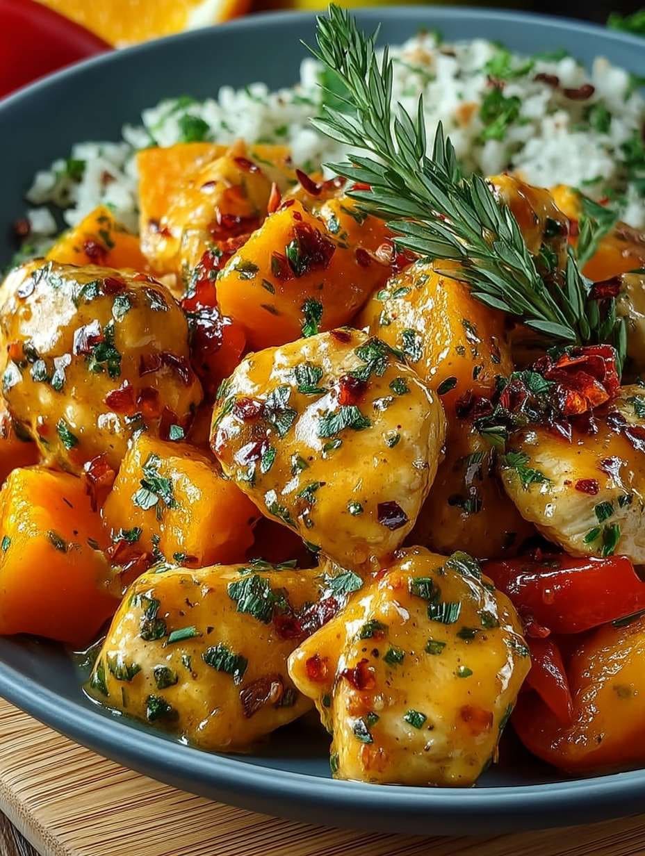 Köstliche Kürbis-Hähnchen-Pfanne: Einfaches Herbstgericht für Gemütlichkeit und Genuss