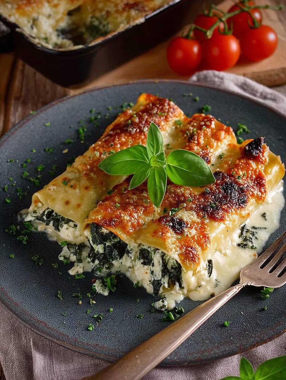 Cannelloni mit Spinat & Ricotta: Einfaches & Cremiges Rezept