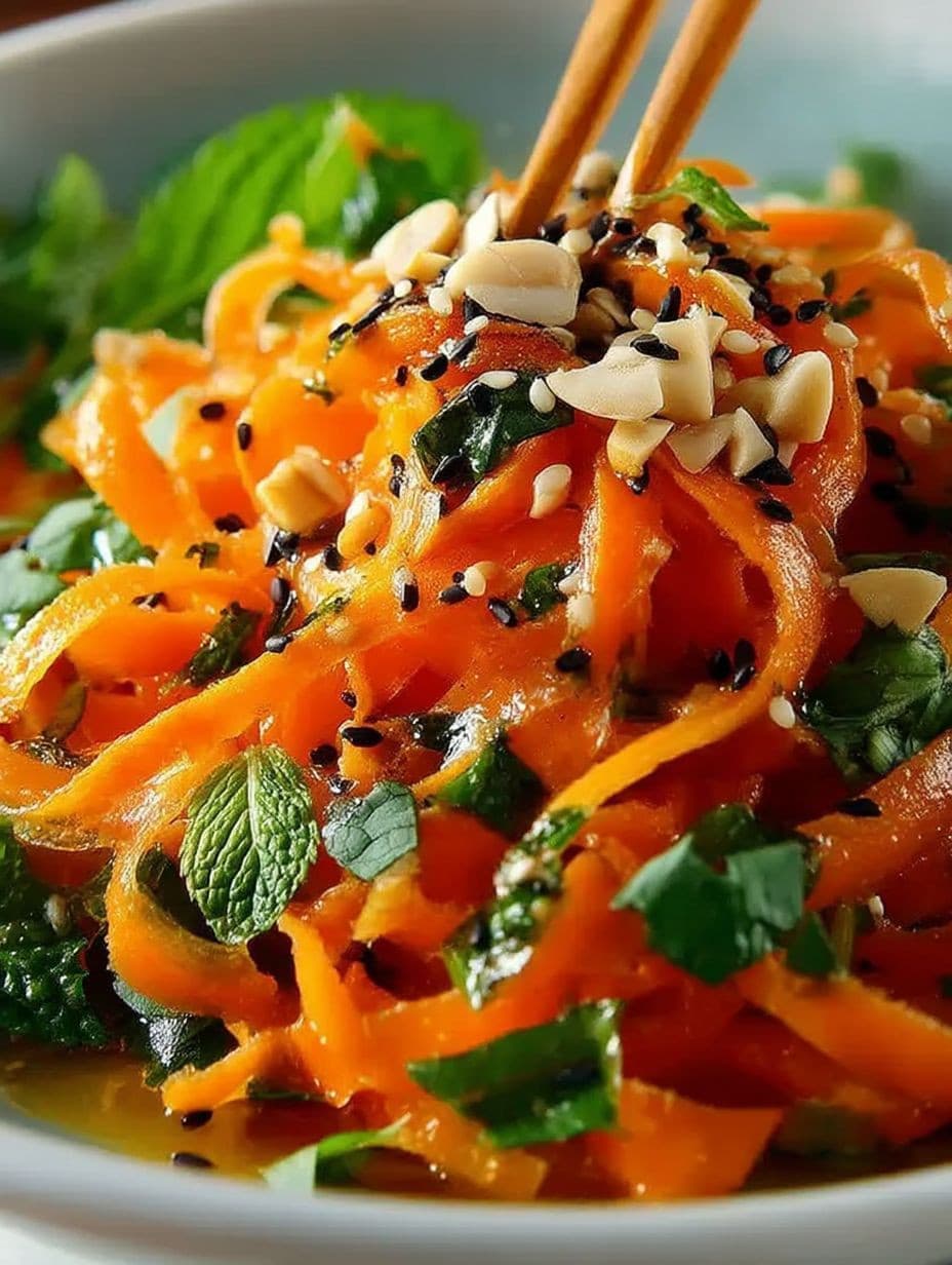 Exotischer Karottensalat mit Ingwer-Sesam-Dressing: Schnell, Gesund & Köstlich