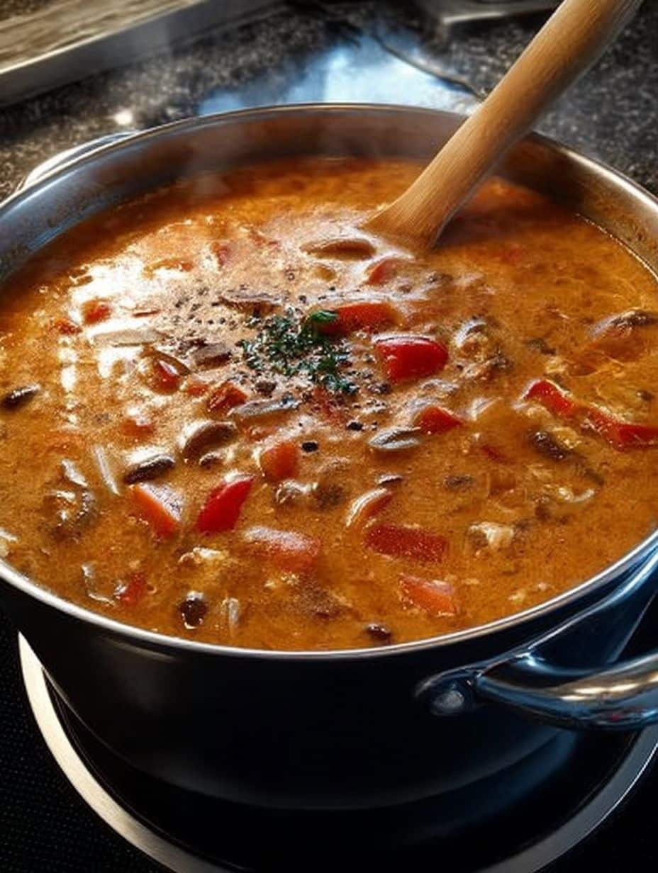 Herzhafte Ofensuppe mit Hühnchen: Einfach, nahrhaft und wärmend