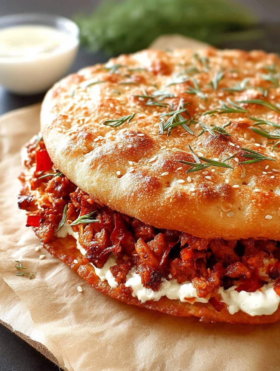 Fladenbrot mit Hackfleisch: Schnelles, saftiges Gericht mit orientalischen Gewürzen