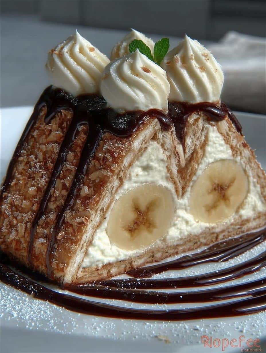 Dachkuchen mit Bananen ohne Backen: Cremig, fruchtig & kinderleicht zubereitet