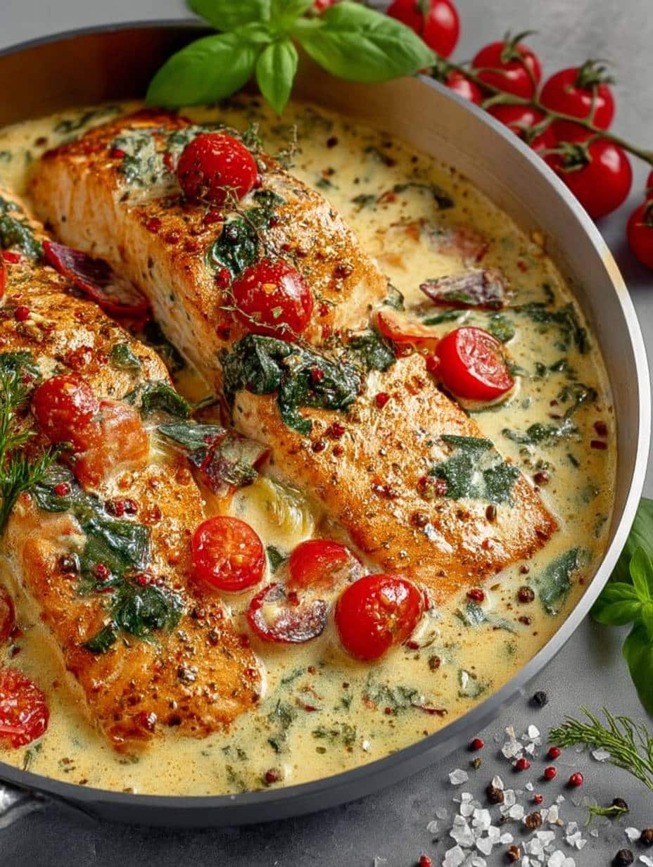 Cremiger Low Carb Toskana Lachs: Schnelles & Gesundes Abnehm-Rezept