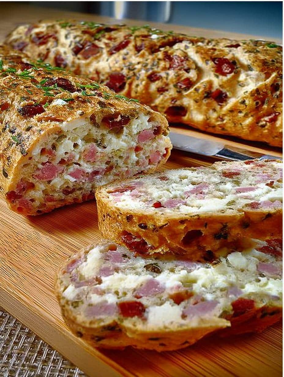 Herzhaftes Zwiebel-Käse-Schinken-Brot: Einfaches Rezept für Genussmomente