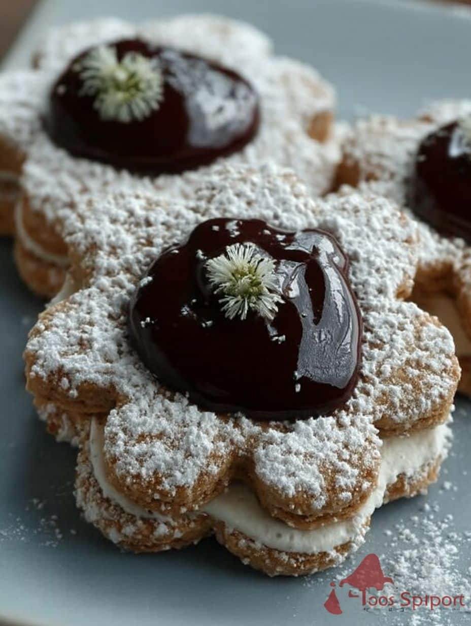 Nuss-Plätzchen mit Wein-Schokoladen-Creme: Einfaches Rezept mit Wow-Effekt