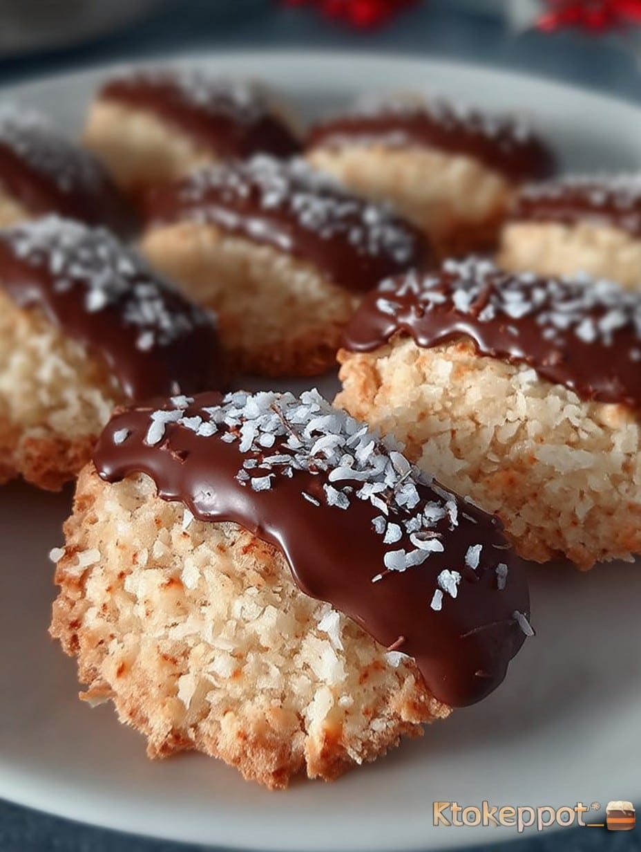 Schokoladen-Kokos-Plätzchen: Festliche Weihnachtsbäckerei mit Raffinesse