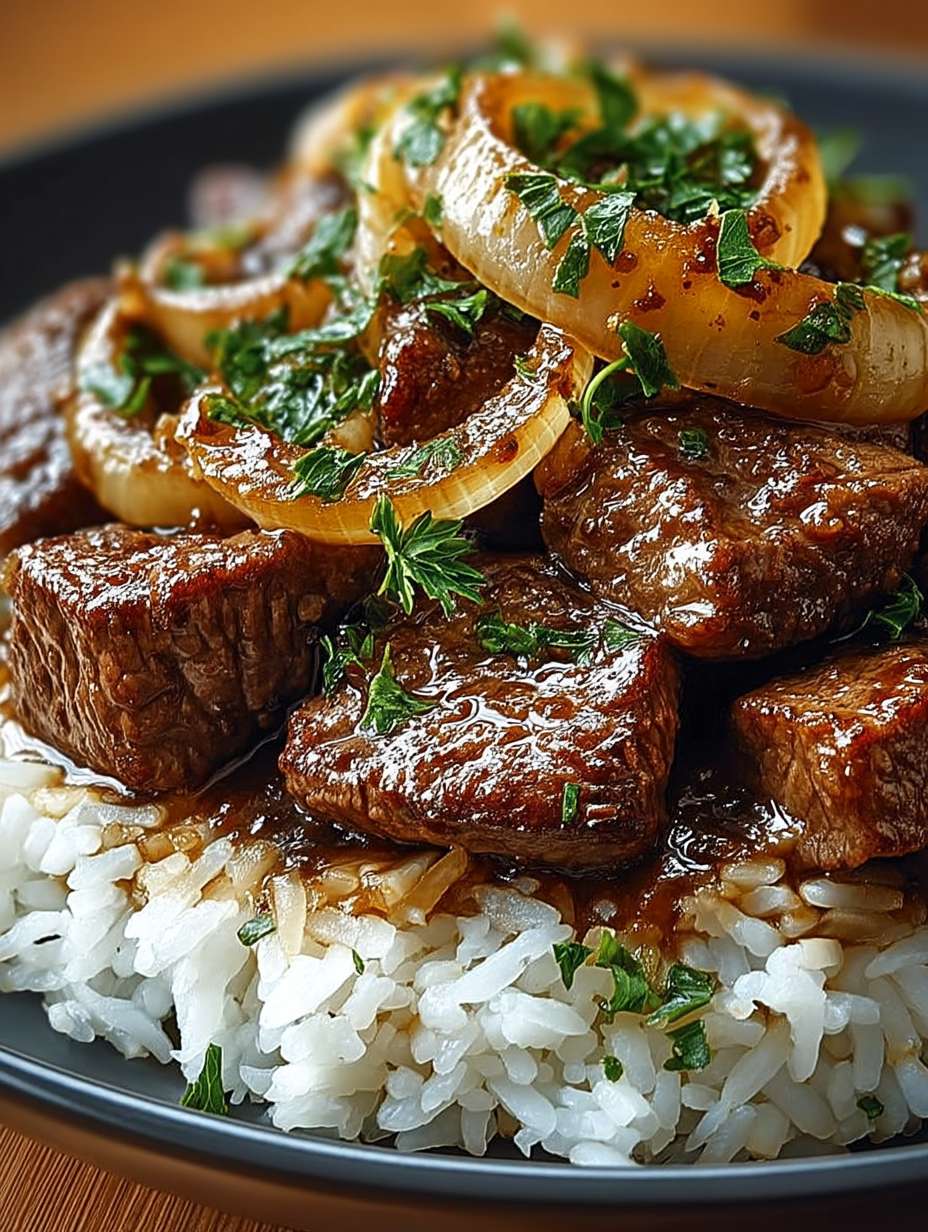 Omas bestes Geheimrezept: Saftiges Rindfleisch mit karamellisierten Zwiebeln – Einfach & Herzhaft