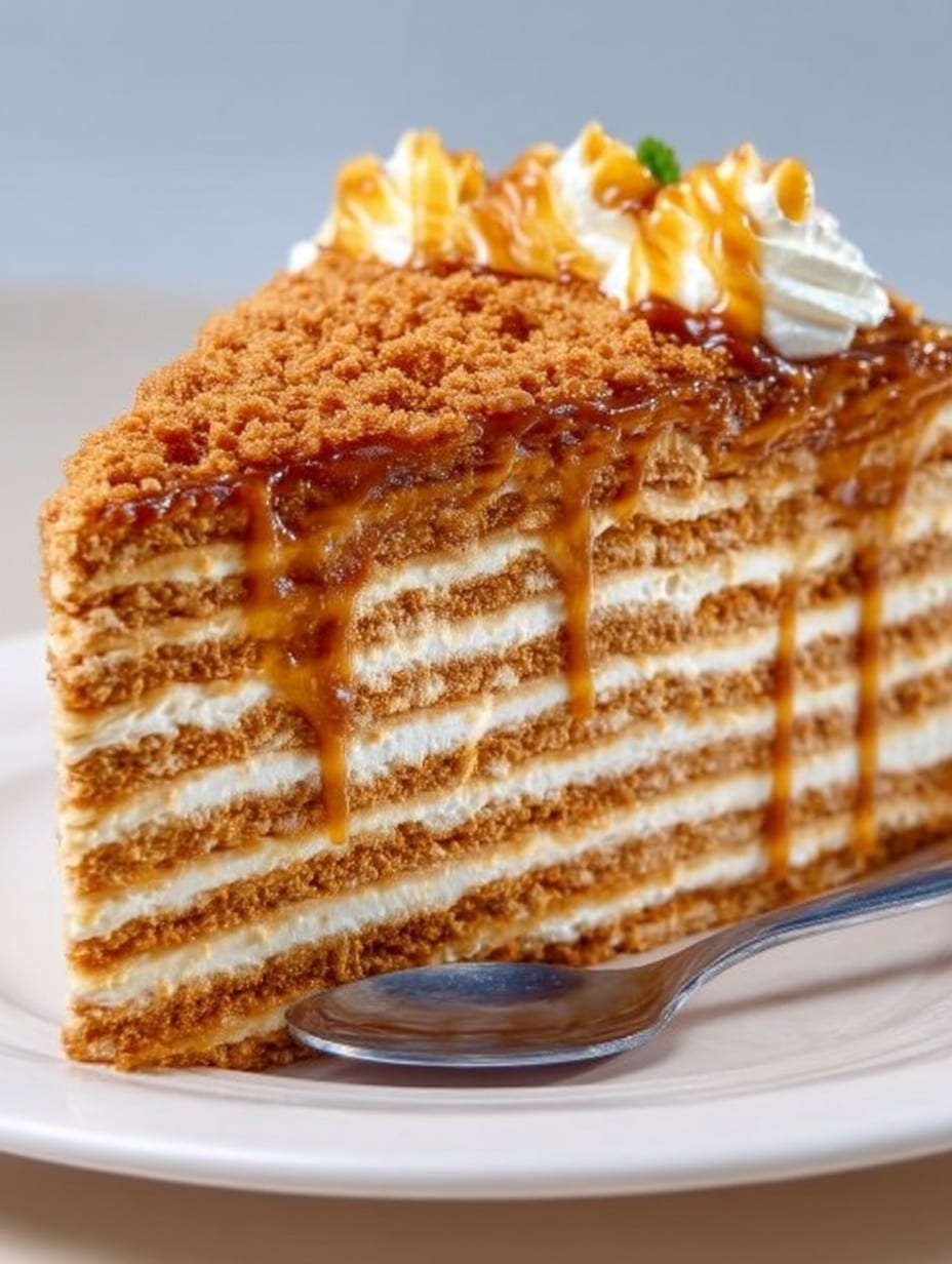 Blitzschneller Sahne Karamellkeks Kuchen ohne Backen – In 15 Minuten fertig!