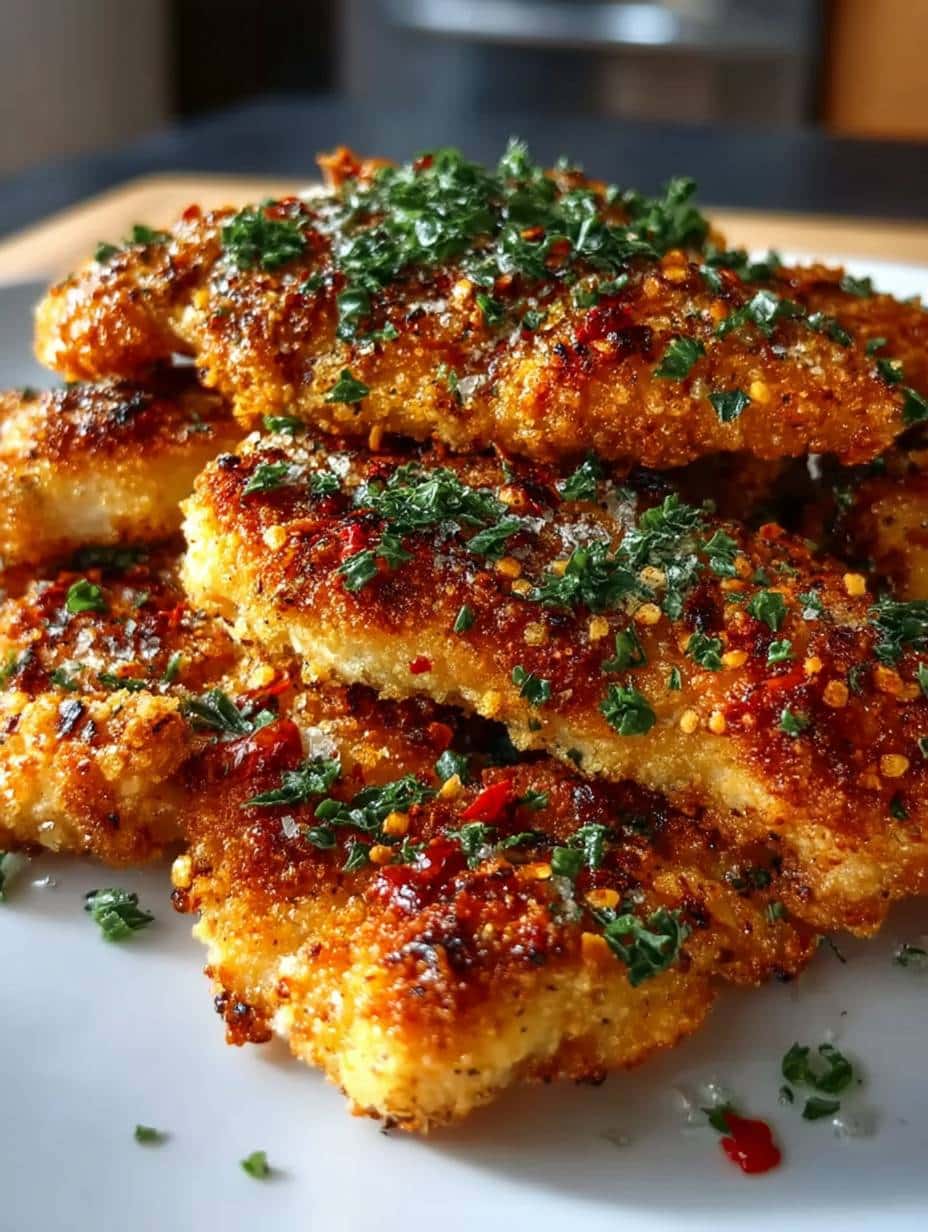 Knuspriges Parmesan-Knoblauch-Hähnchen: Einfach & Schnell | 20 Min Zubereitung